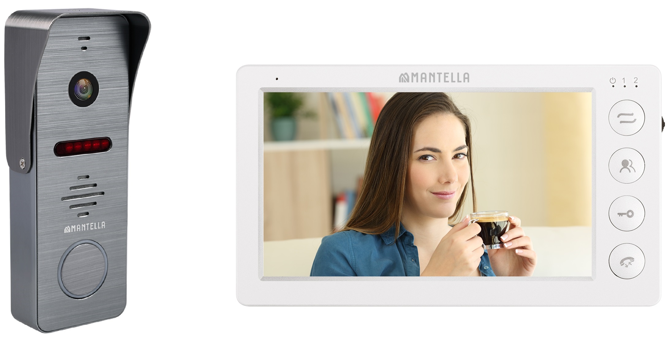 Видеодомофон комплект Mantella Amelie 7 дюймов вызывная панель iPanel 2
